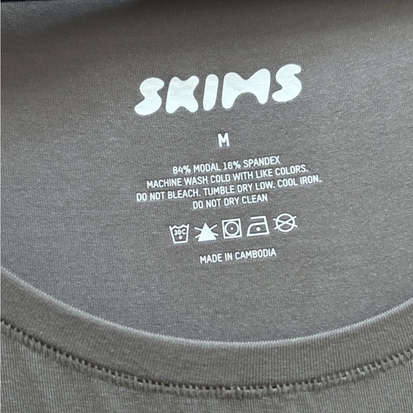 SKIMS Gray/Taupe Unisex Tank Top NWOT - Picture 2 of 4